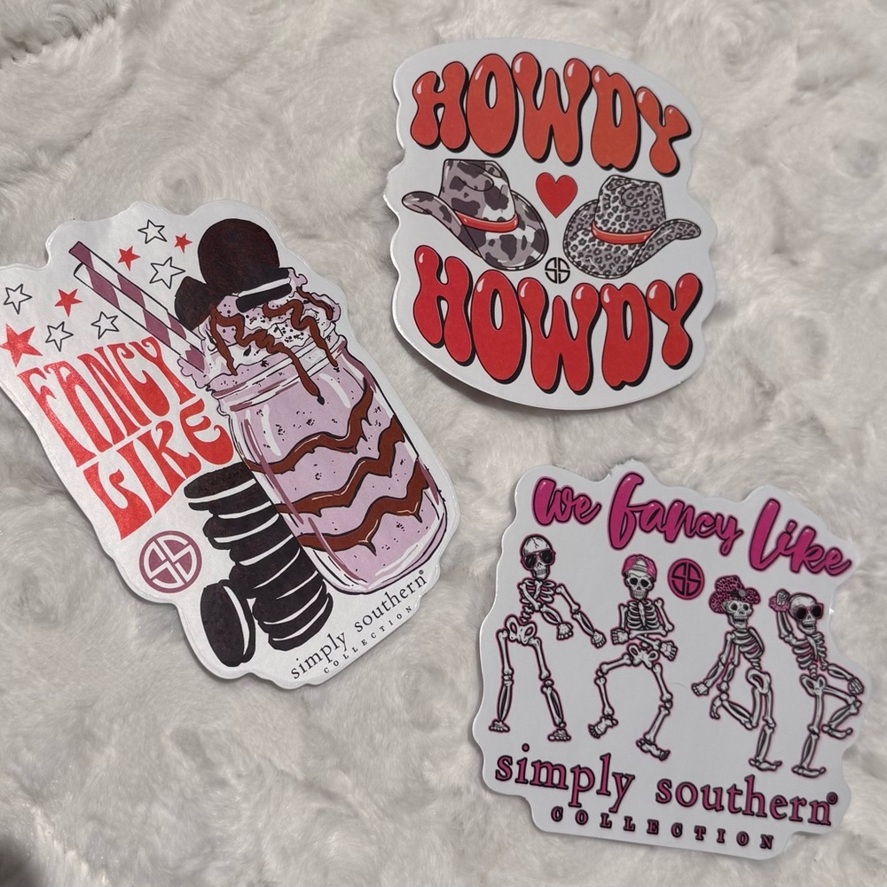 NEW Simply Southern stickers - set of 3 Large stickers